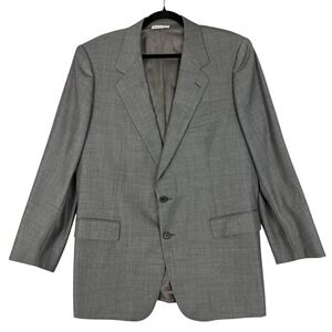 Belvest Blazer Mens 56 Gray Wool Two Button Italian Luxury Sport Coat